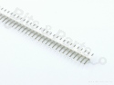 Headerpins male 40 pins metaal recht wit